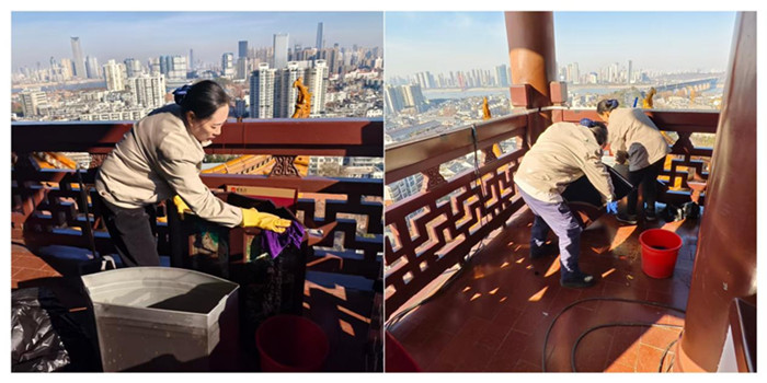 以潔為筆，繪就黃鶴樓新顏 ！